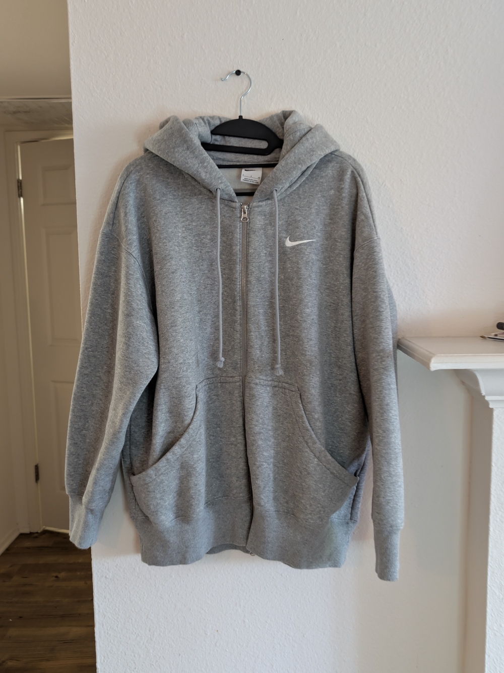 Nike Gray Women's Full-Zip Hooded Jacket